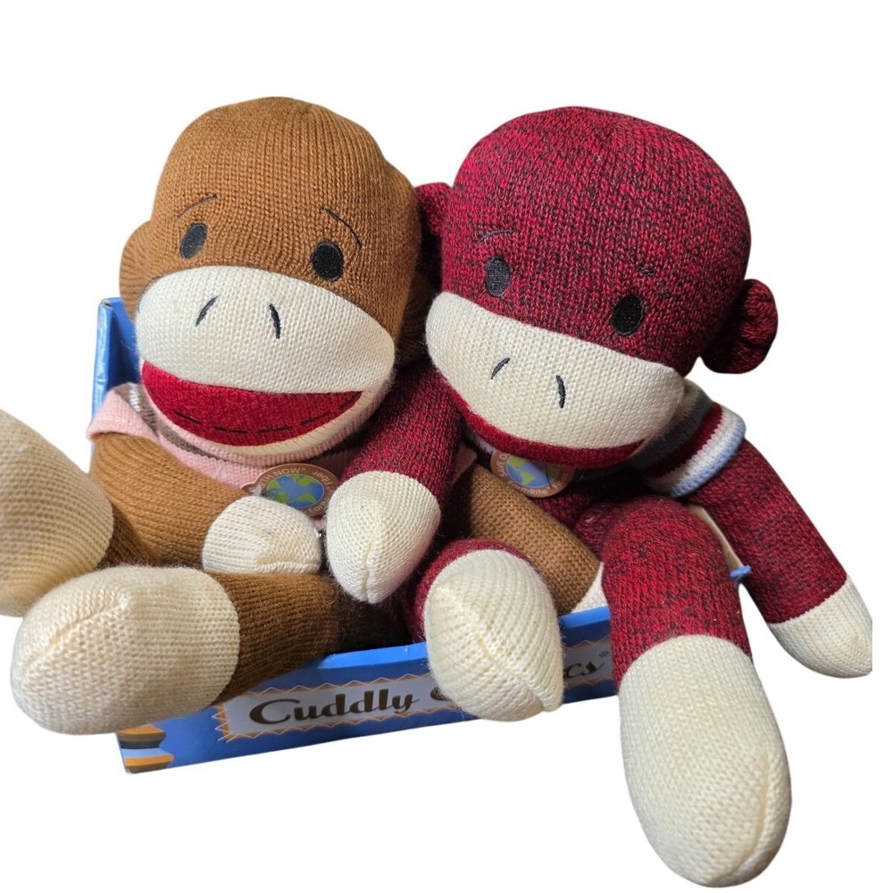 Cuddly Classics Sock Monkeys Dan Dee New Stuffed Toy